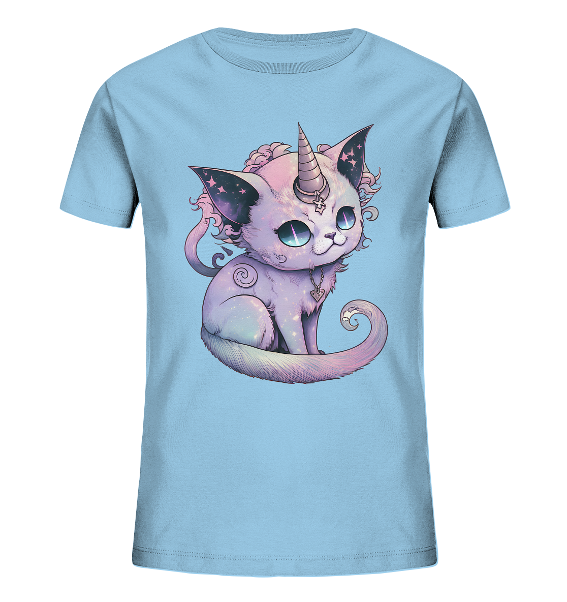 Demon Unicorn Cat - Kids Organic Shirt