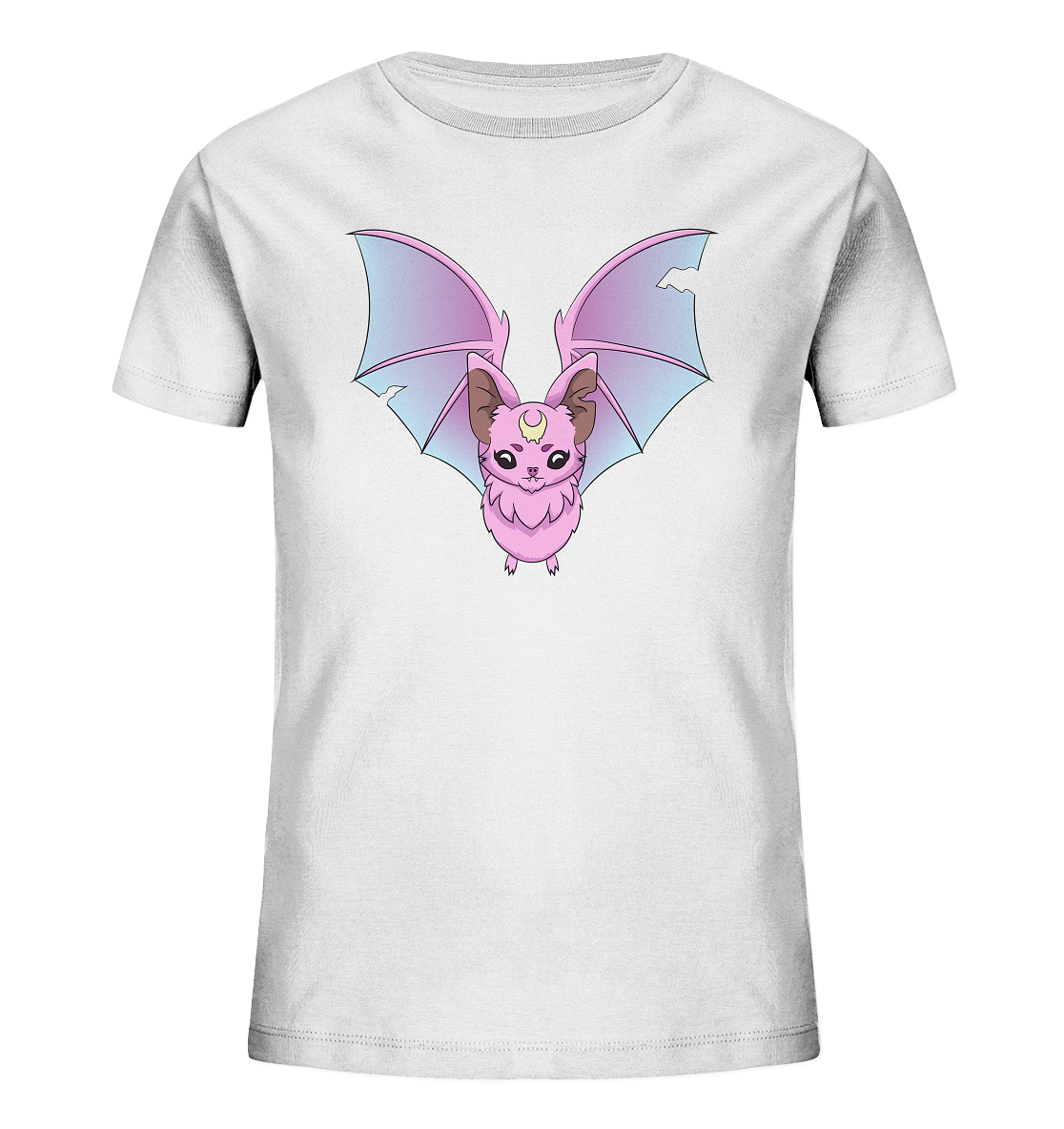 Kawaii Pink Bat - Kids Organic Shirt