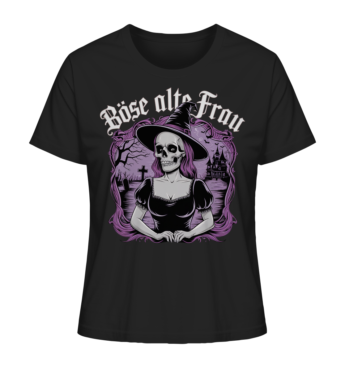 Böse alte Frau. Gothic Style - Ladies Organic Shirt