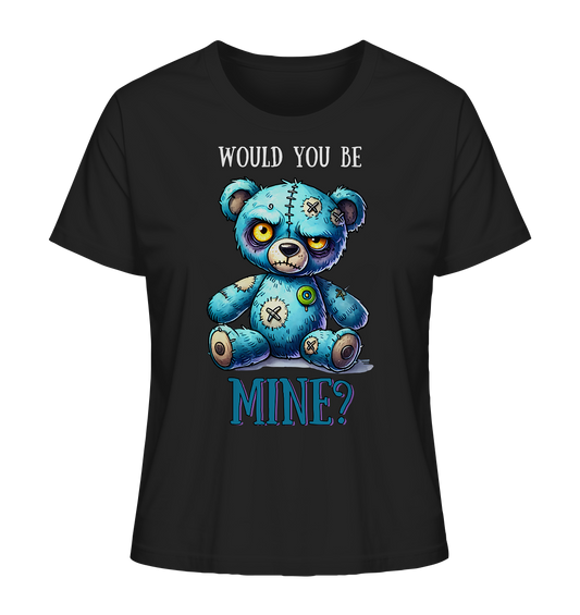 Would you be mine? Gothic Teddy. Voodoo Doll. - Ladies Organic Shirt