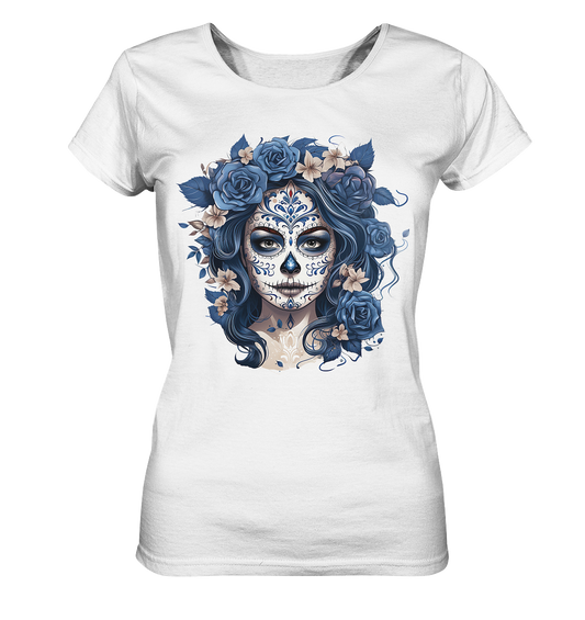La Catrina blue - Ladies Organic Shirt