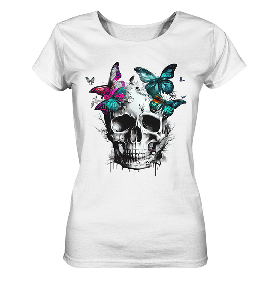 Skull & Butterflys - Ladies Organic Shirt