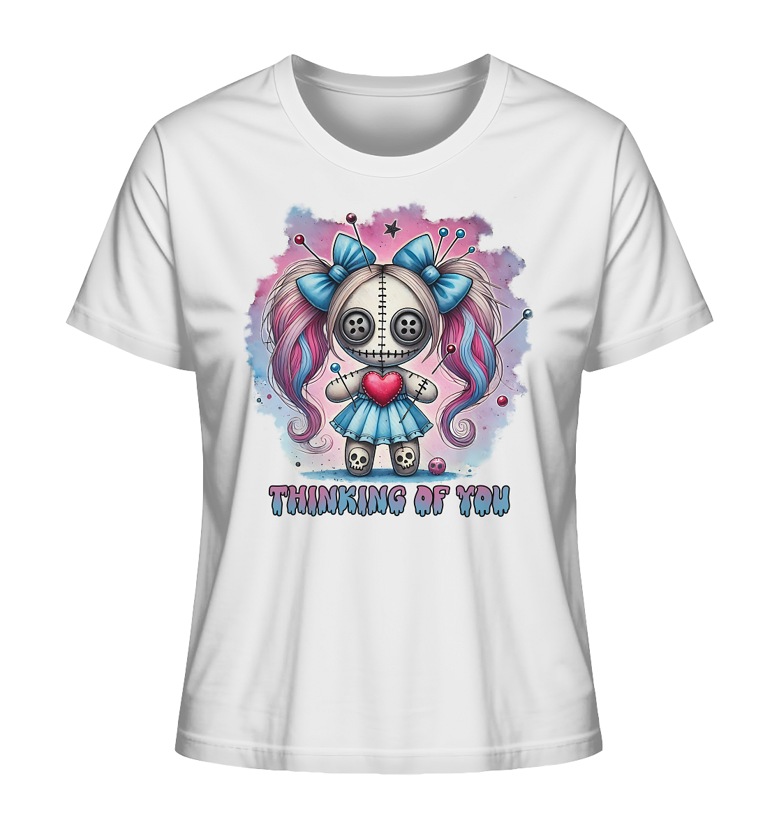 Thinking of you. Voodoo Doll - Ladies Organic Shirt