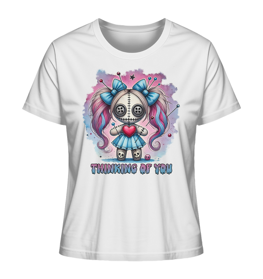 Thinking of you. Voodoo Doll - Ladies Organic Shirt