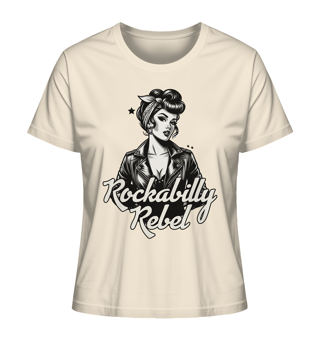 Rockbilly Rebel - Retro & Vintage Style - Ladies Organic Shirt