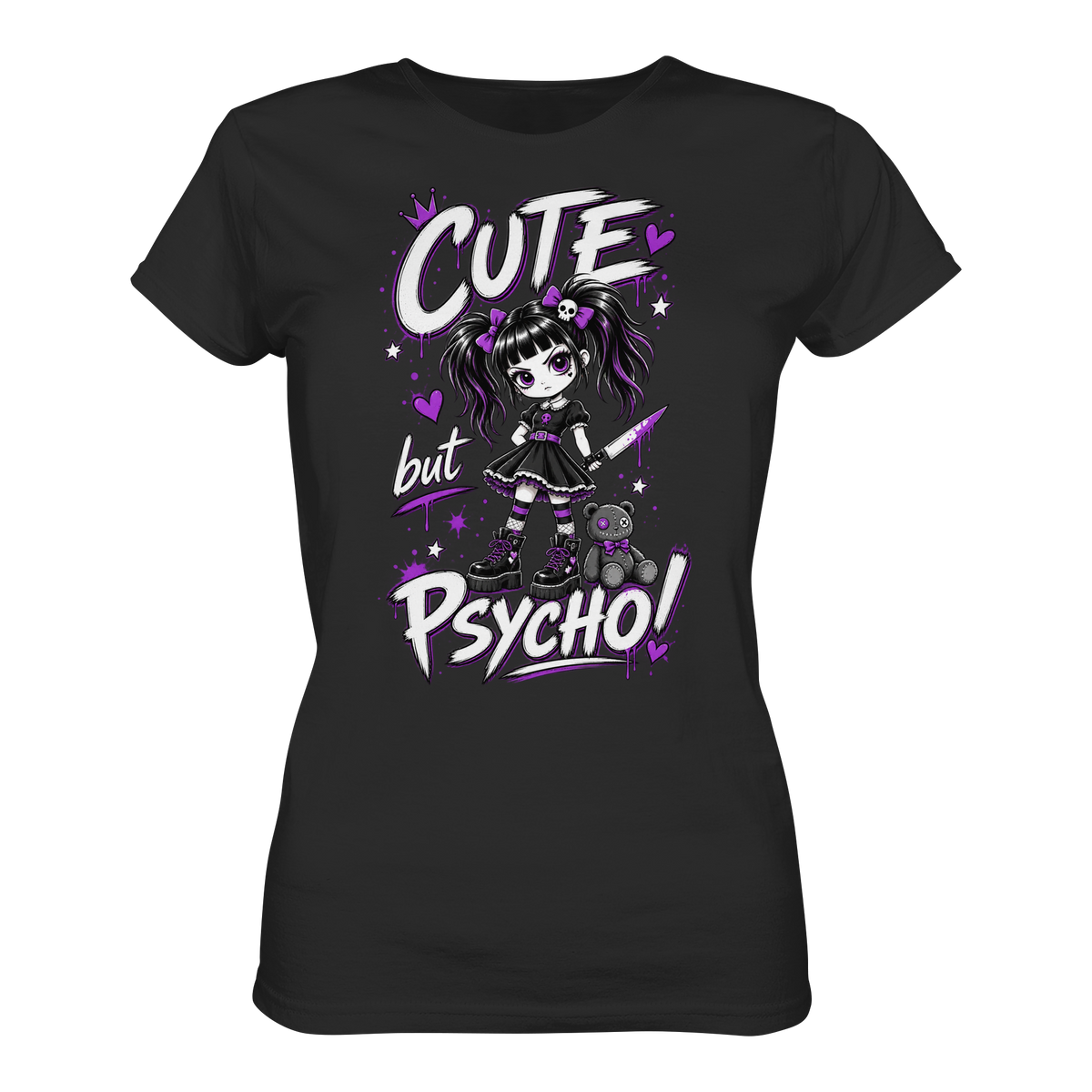 Cute but psycho – Süß war noch nie so gefährlich – Ladies T-Shirt