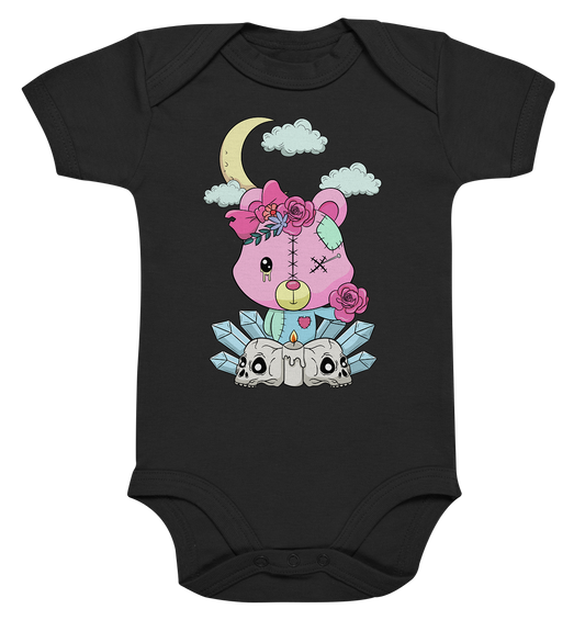 Kawaii Girly Teddy - Organic Baby Bodysuite