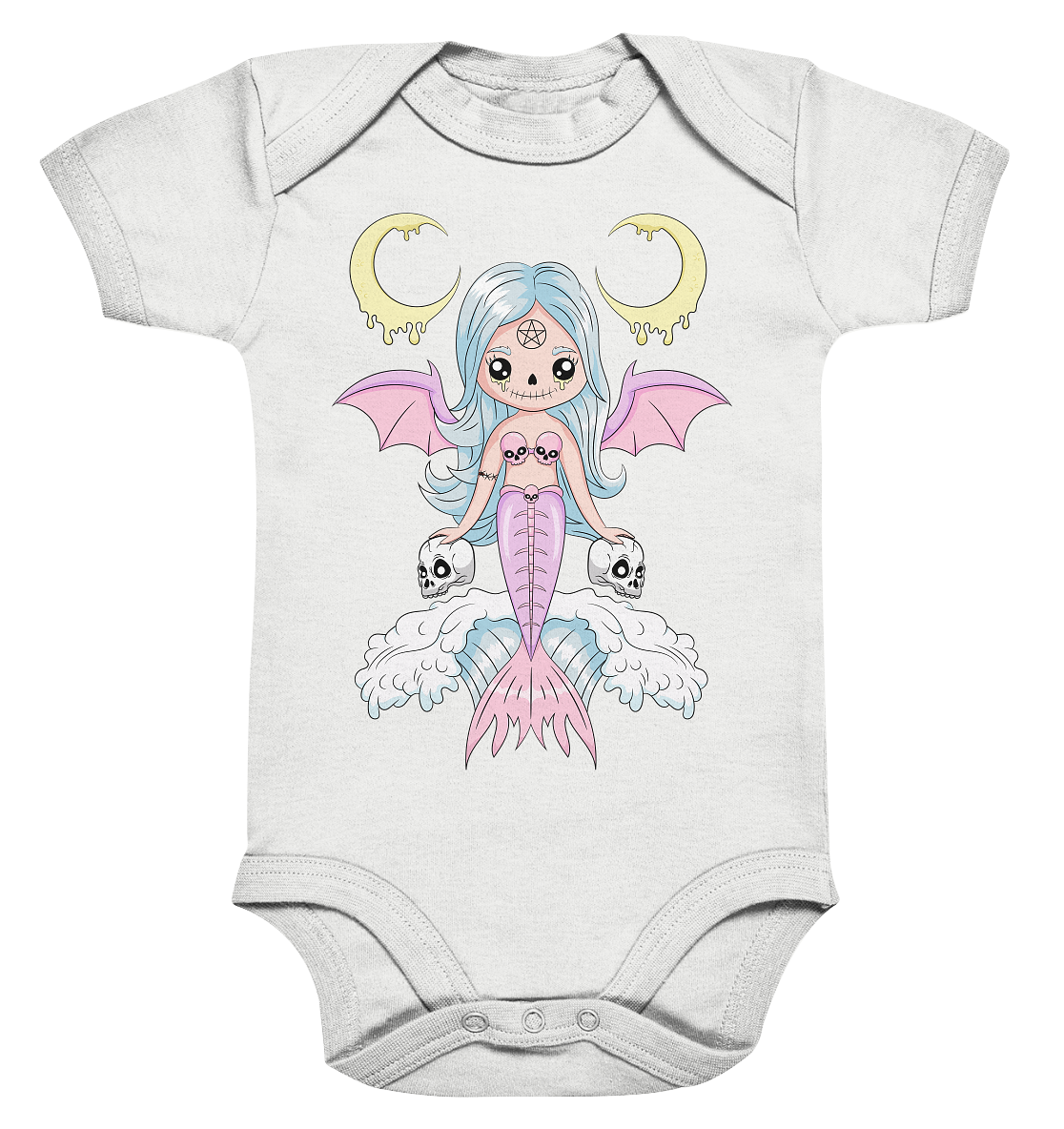 Kawaii Mermaid - Organic Baby Bodysuite