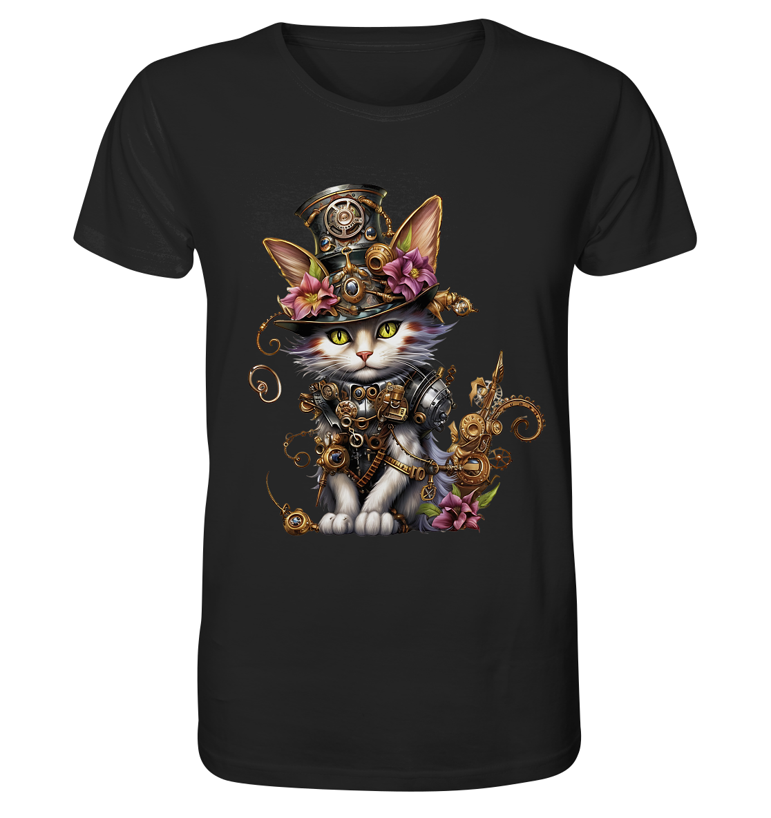 Steampunk Cat II - Organic Shirt
