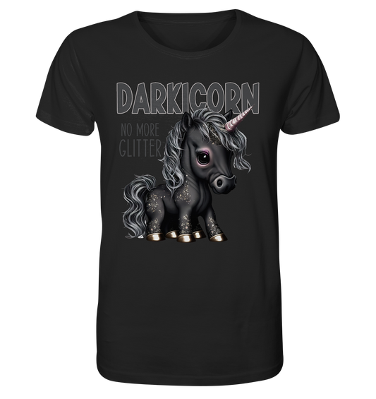 Darkicorn, das schwarze Gothic Einhorn - Organic Shirt