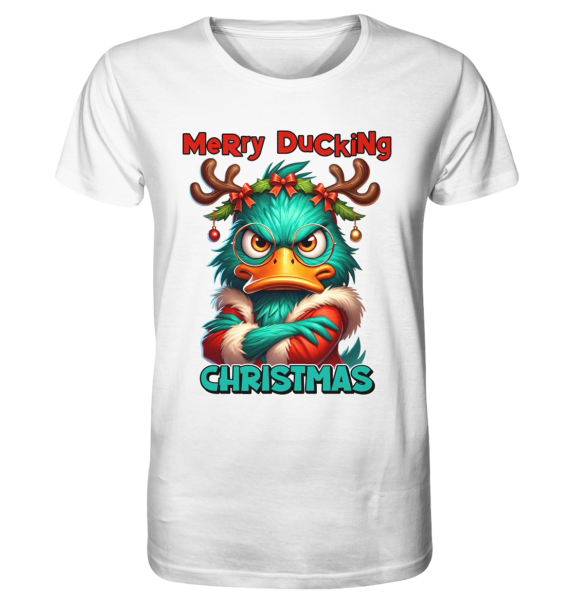 Merry Ducking Christmas. Weihnachten - Organic Shirt