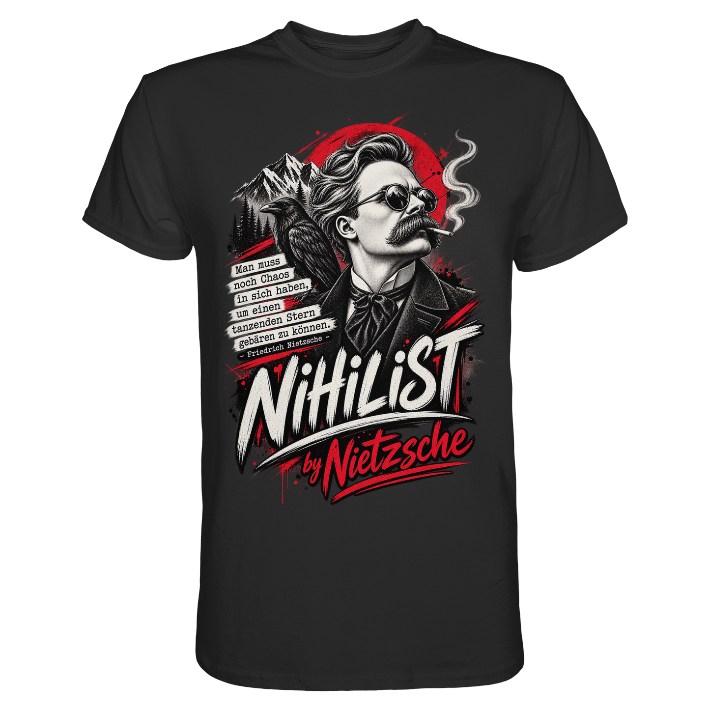 Nietzsche - Tanzender Stern Nihilist - T-Shirt