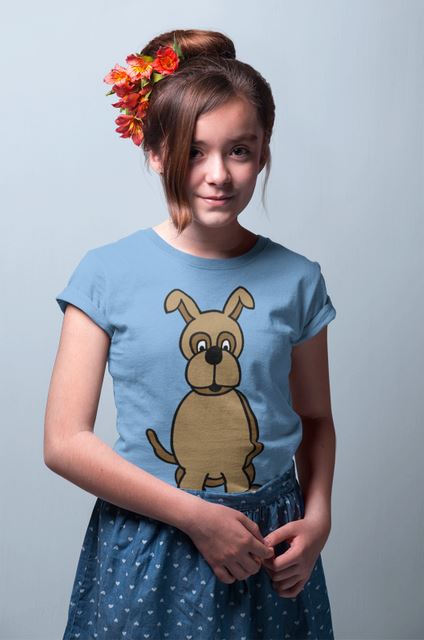 Brauner Hund - Kids Premium Shirt