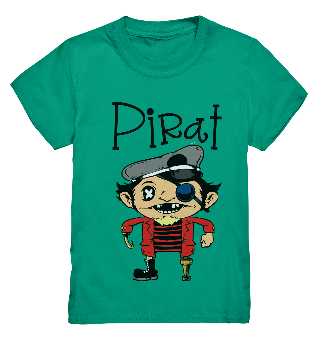 Pirat. Seeräuber mit Holzbein. - Kids Premium Shirt