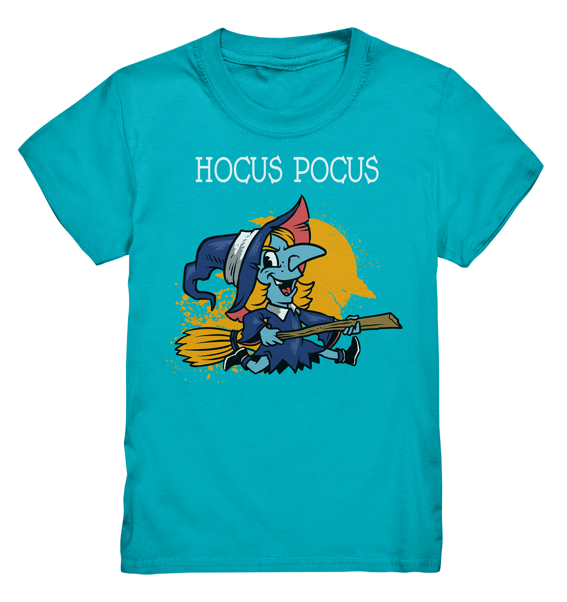 Hocus Pocus. Hexe auf Besen - Kids Premium Shirt