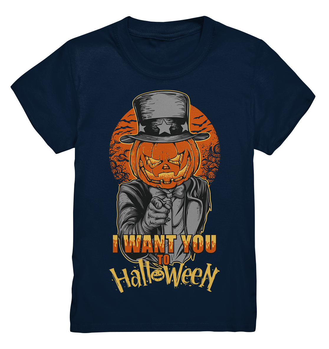 I want you to Halloween. Kürbiskopf - Kids Premium Shirt