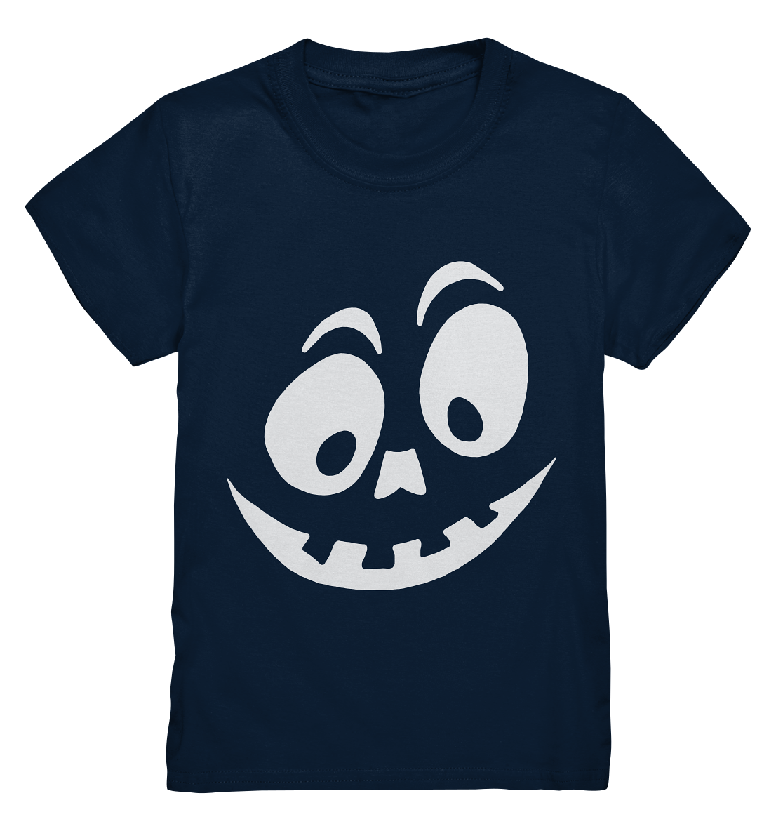 Pumpkin Face. Kürbiskopf Grinsegesicht Halloween - Kids Premium Shirt