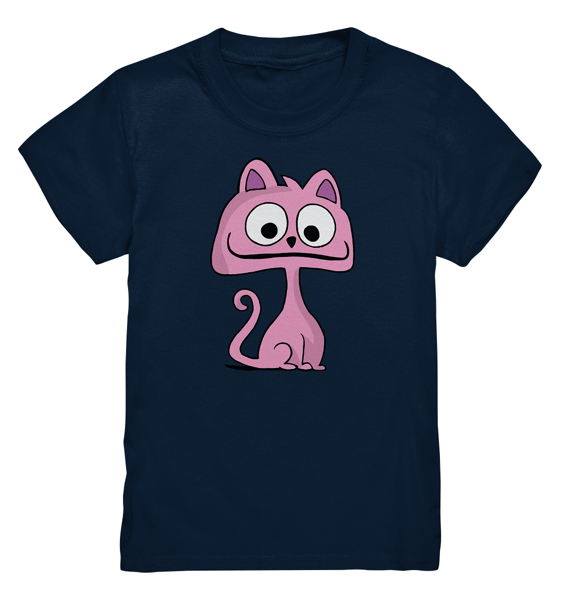 Pinke freche Grinsekatze. Katze Kitty süß - Kids Premium Shirt