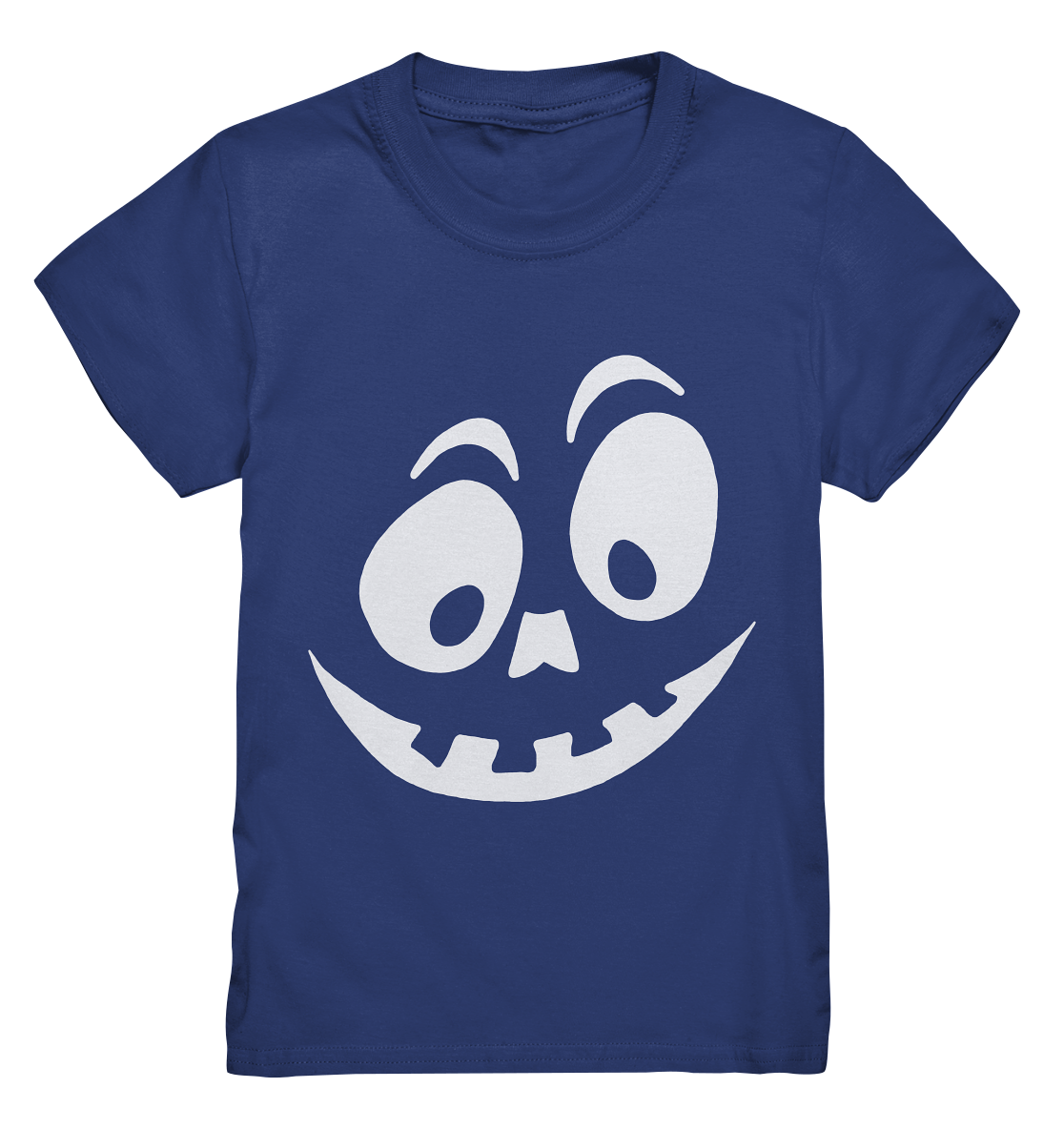 Pumpkin Face. Kürbiskopf Grinsegesicht Halloween - Kids Premium Shirt