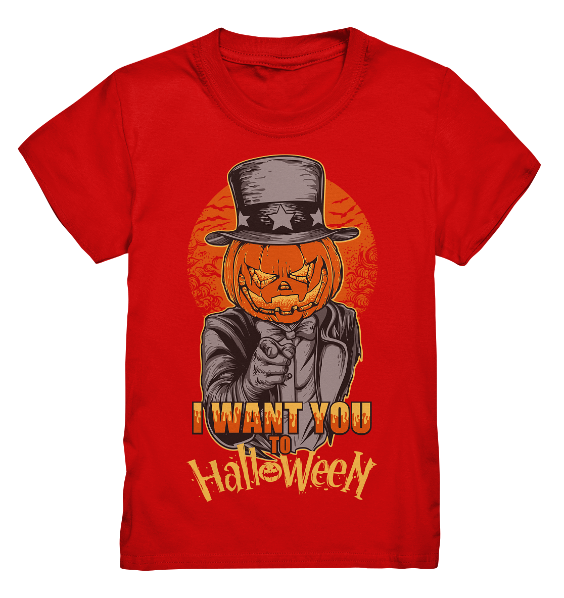 I want you to Halloween. Kürbiskopf - Kids Premium Shirt