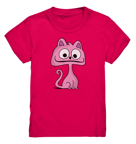 Pinke freche Grinsekatze. Katze Kitty süß - Kids Premium Shirt