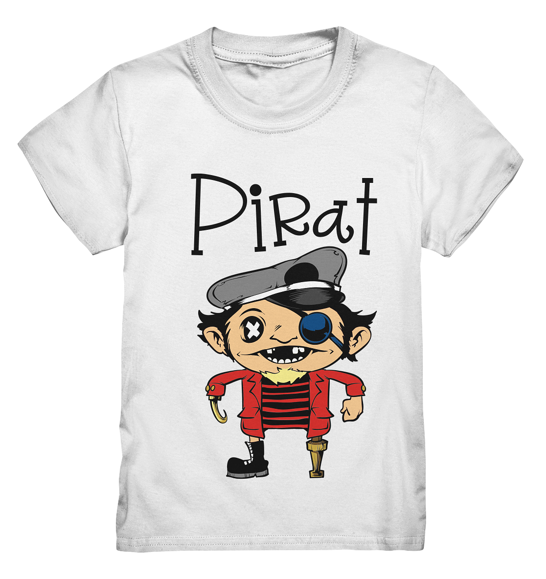 Pirat. Seeräuber mit Holzbein. - Kids Premium Shirt