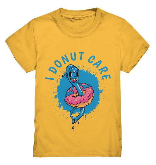 I donut care. Funny Wurm im Donut. - Kids Premium Shirt