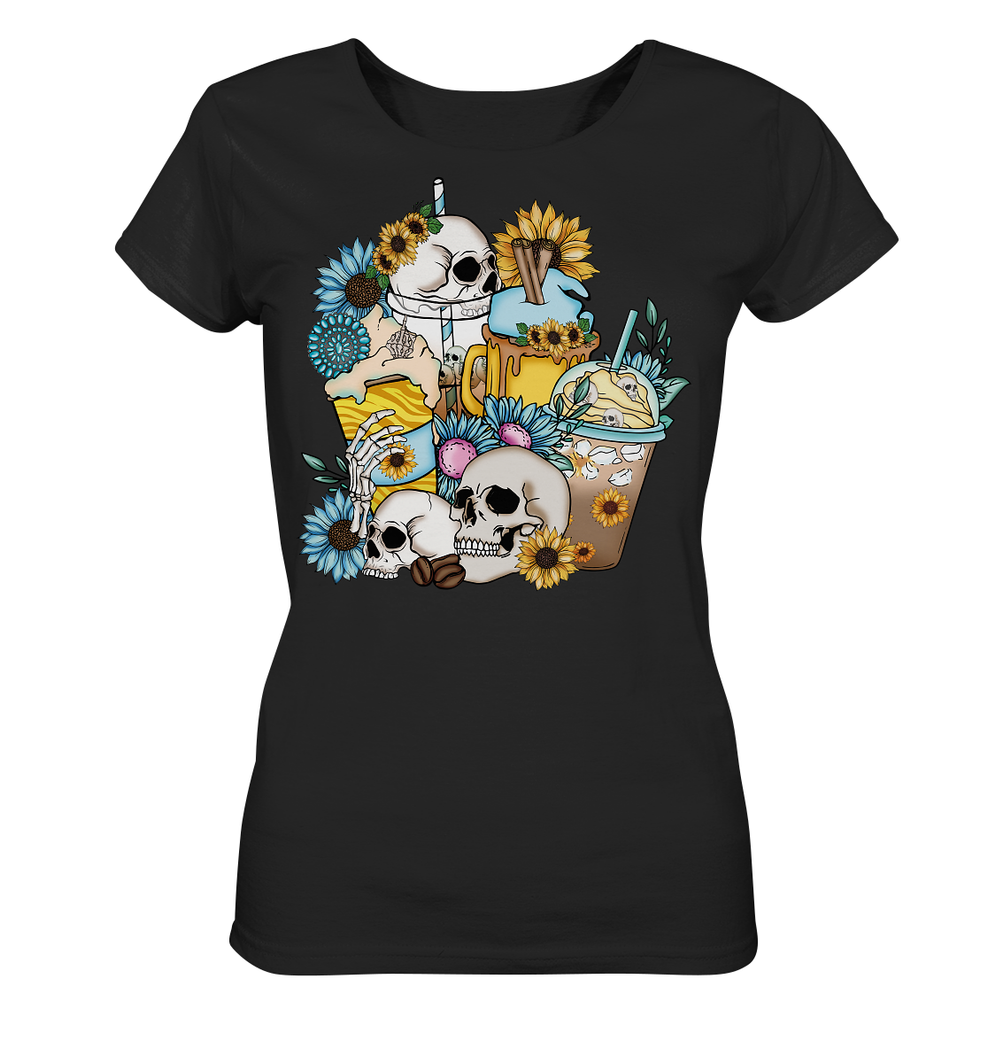 Coffee & Skulls - Ladies Organic Shirt