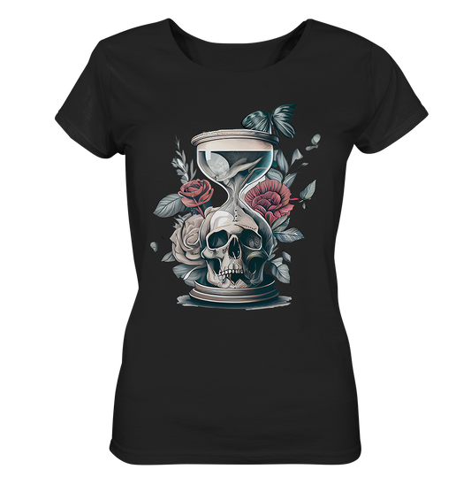 Waste Time. Skull  - Ladies Organic Shirt