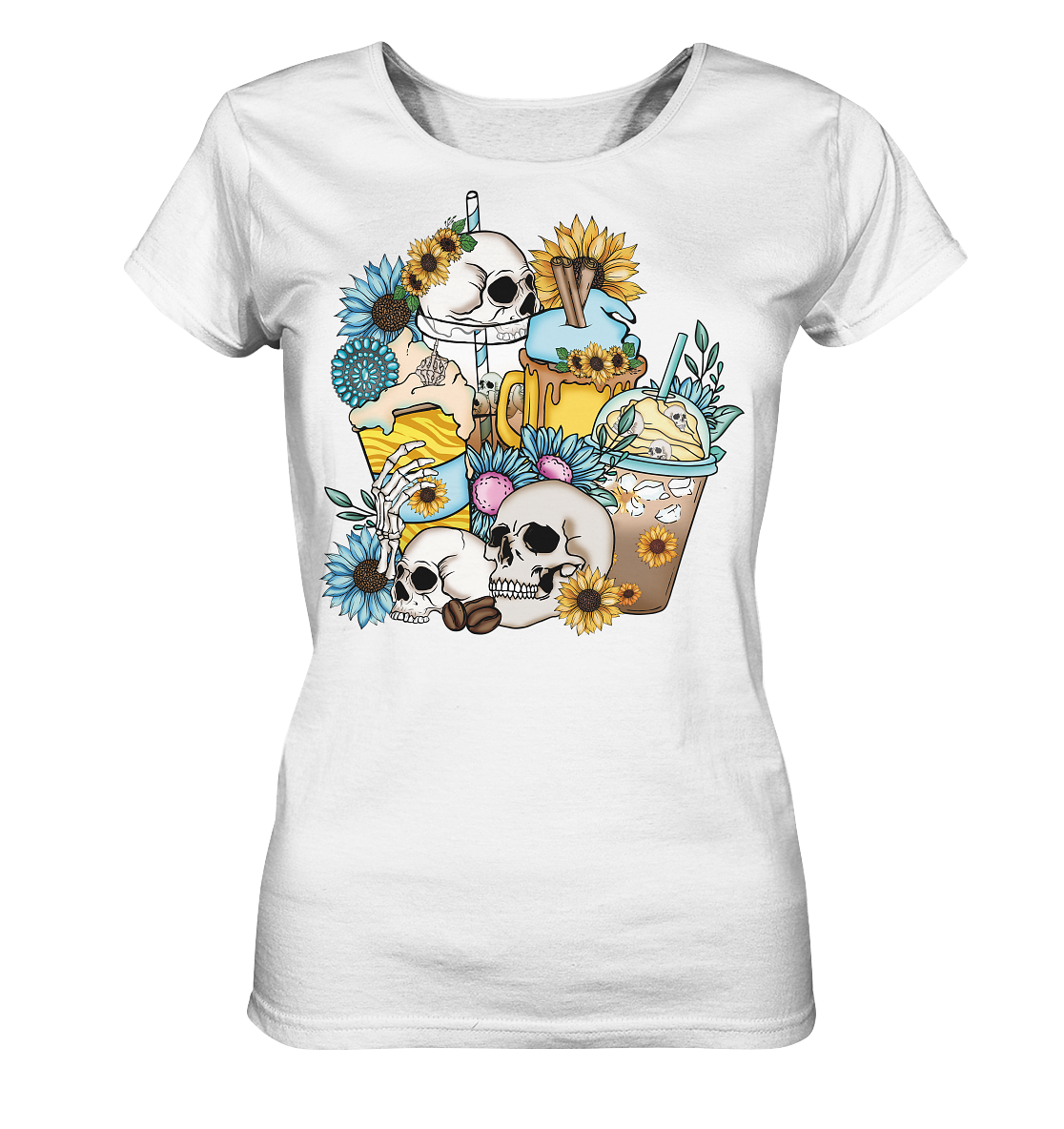 Coffee & Skulls - Ladies Organic Shirt