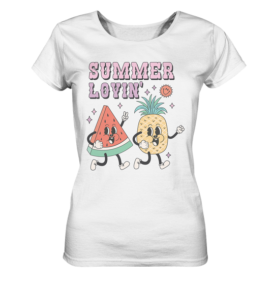 Retro Summer - Summer Lovin - Ladies Organic Basic Shirt