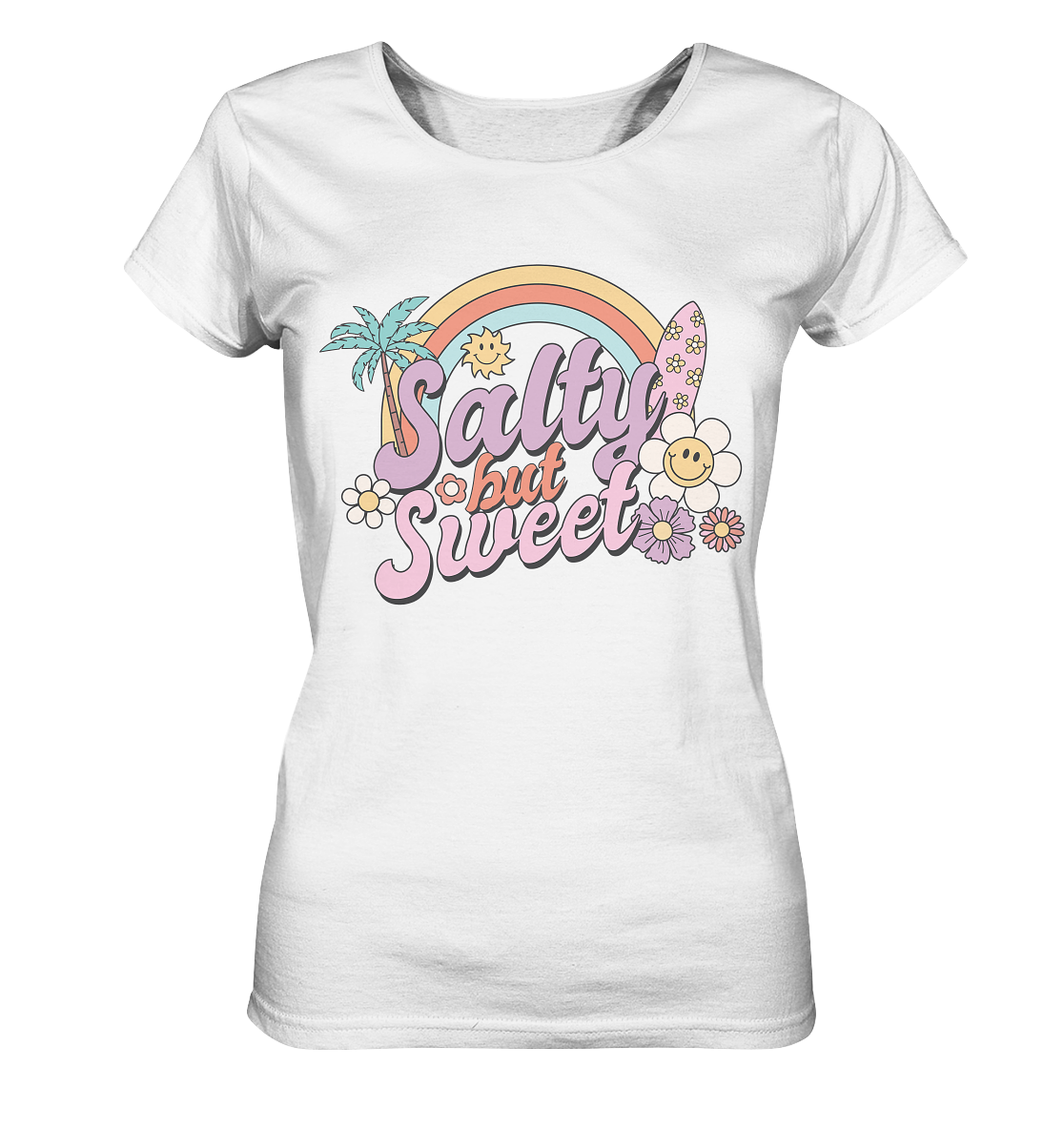Retro Summer - Salty but sweet - Ladies Organic Basic Shirt