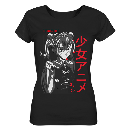 TerrorZicke Manga Anime Dark Woman - Ladies Organic Shirt