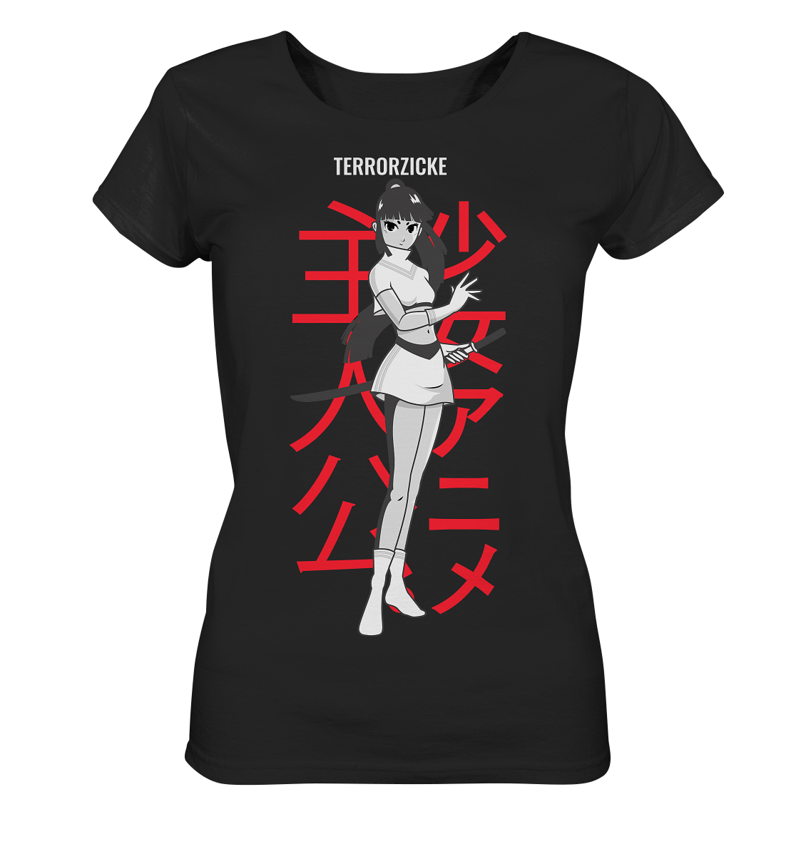 TerrorZicke Samurai Woman Anime Style - Ladies Organic Shirt