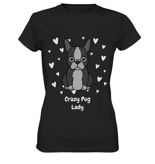 Crazy Pug Lady - Ladies Premium Shirt