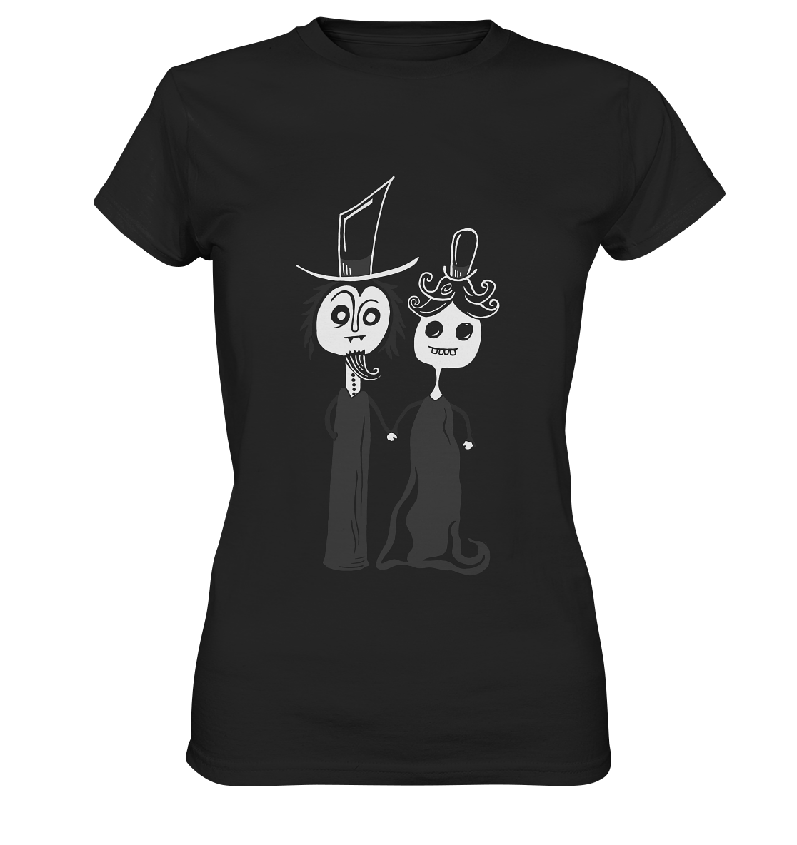 Freaky Pärchen. Gothic Geek - Ladies Premium Shirt