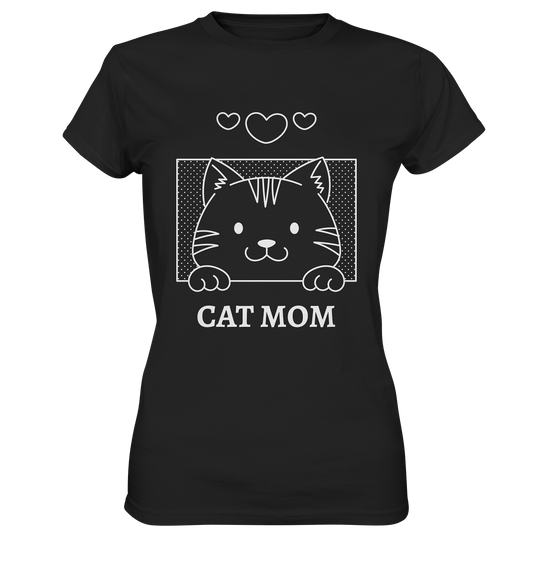 Cat Mom. Karzenmama Kitty Katze - Ladies Premium Shirt