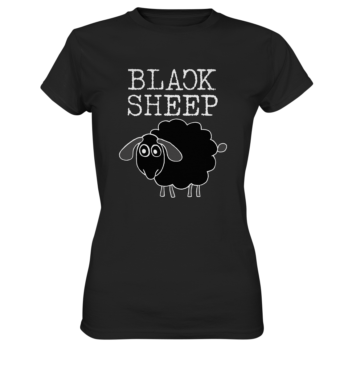 Black Sheep. Schwarzes Schaf - Ladies Premium Shirt