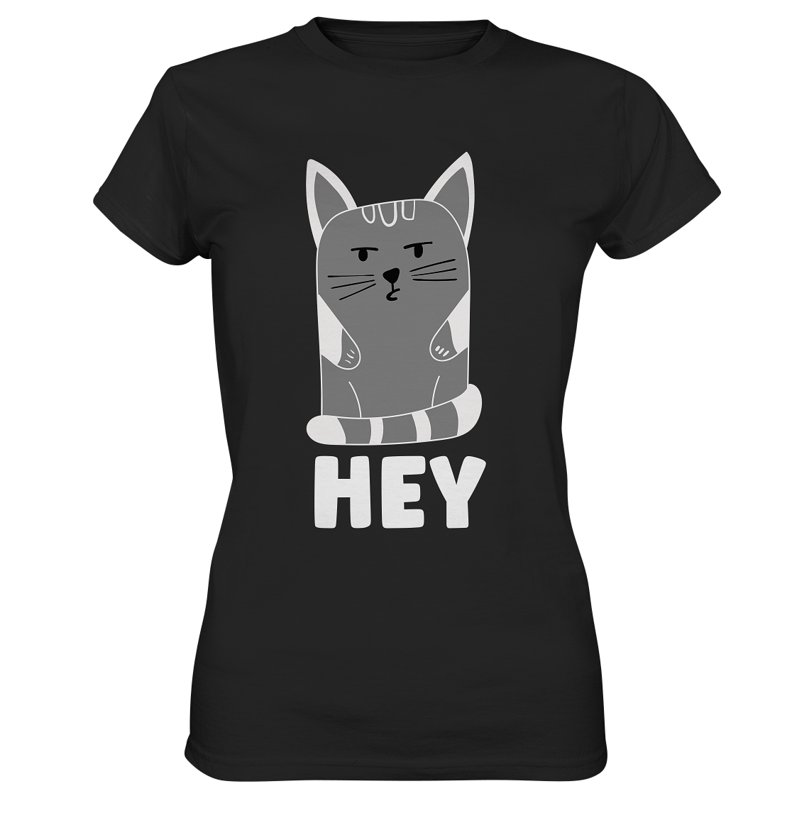Hey Kitty Cat Katze - Ladies Premium Shirt