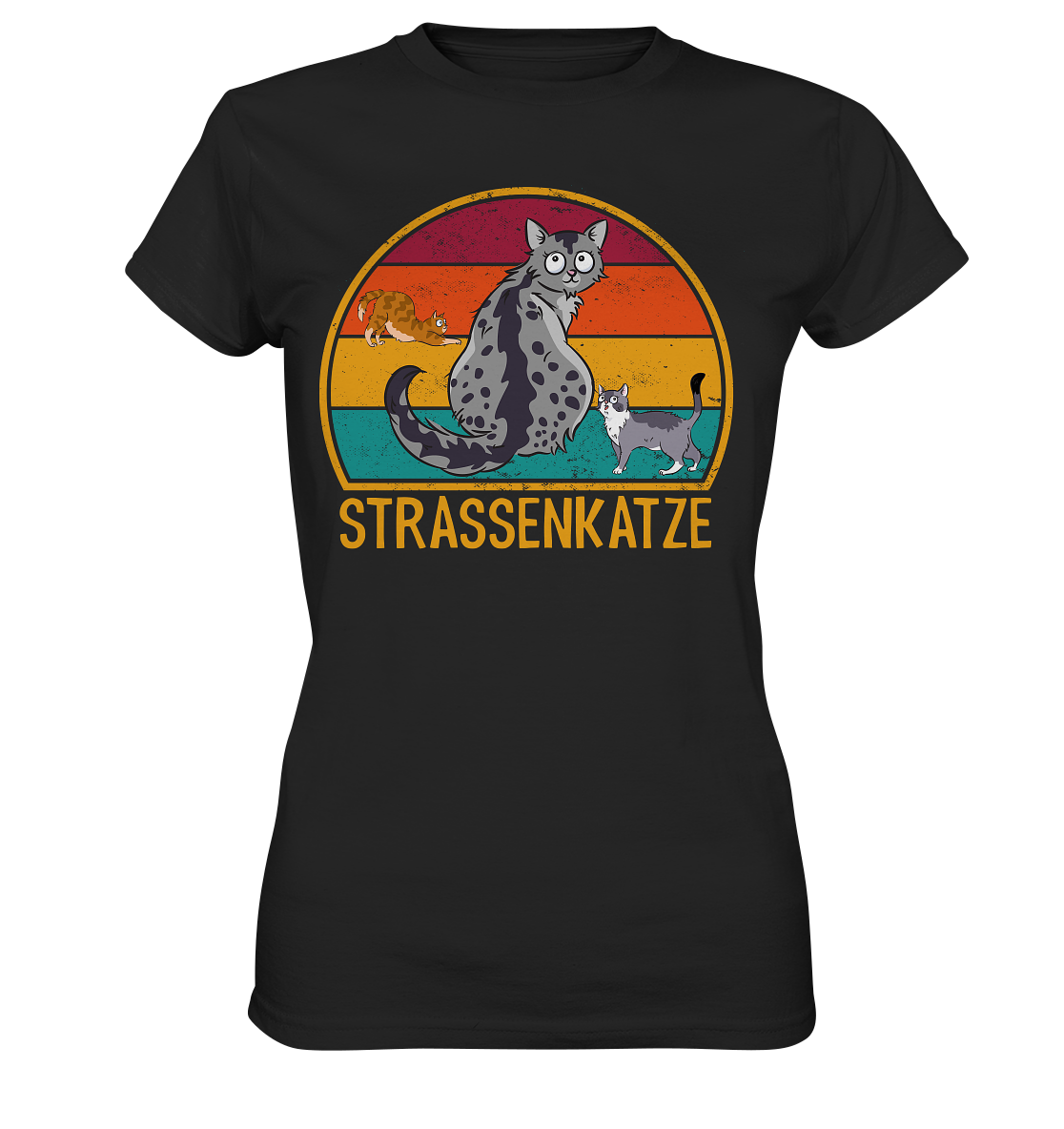 Straßenkatze. Katzen - Ladies Premium Shirt