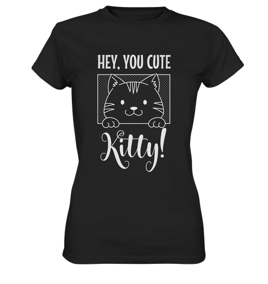Hey, you cute kitty! Katze - Ladies Premium Shirt