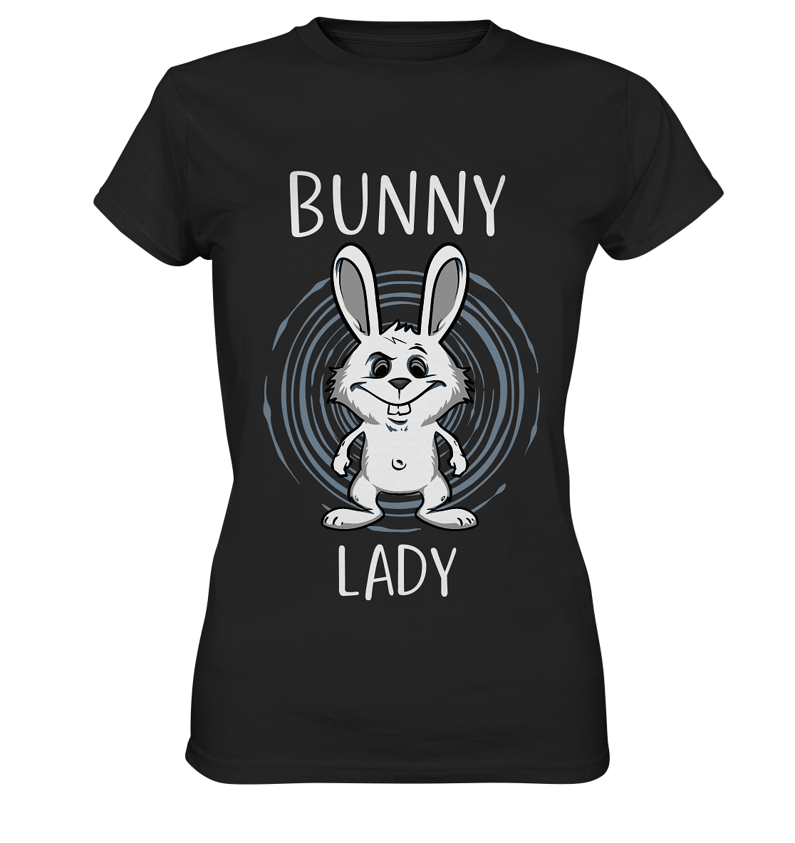 Bunny Lady. Weißer Hase. - Ladies Premium Shirt
