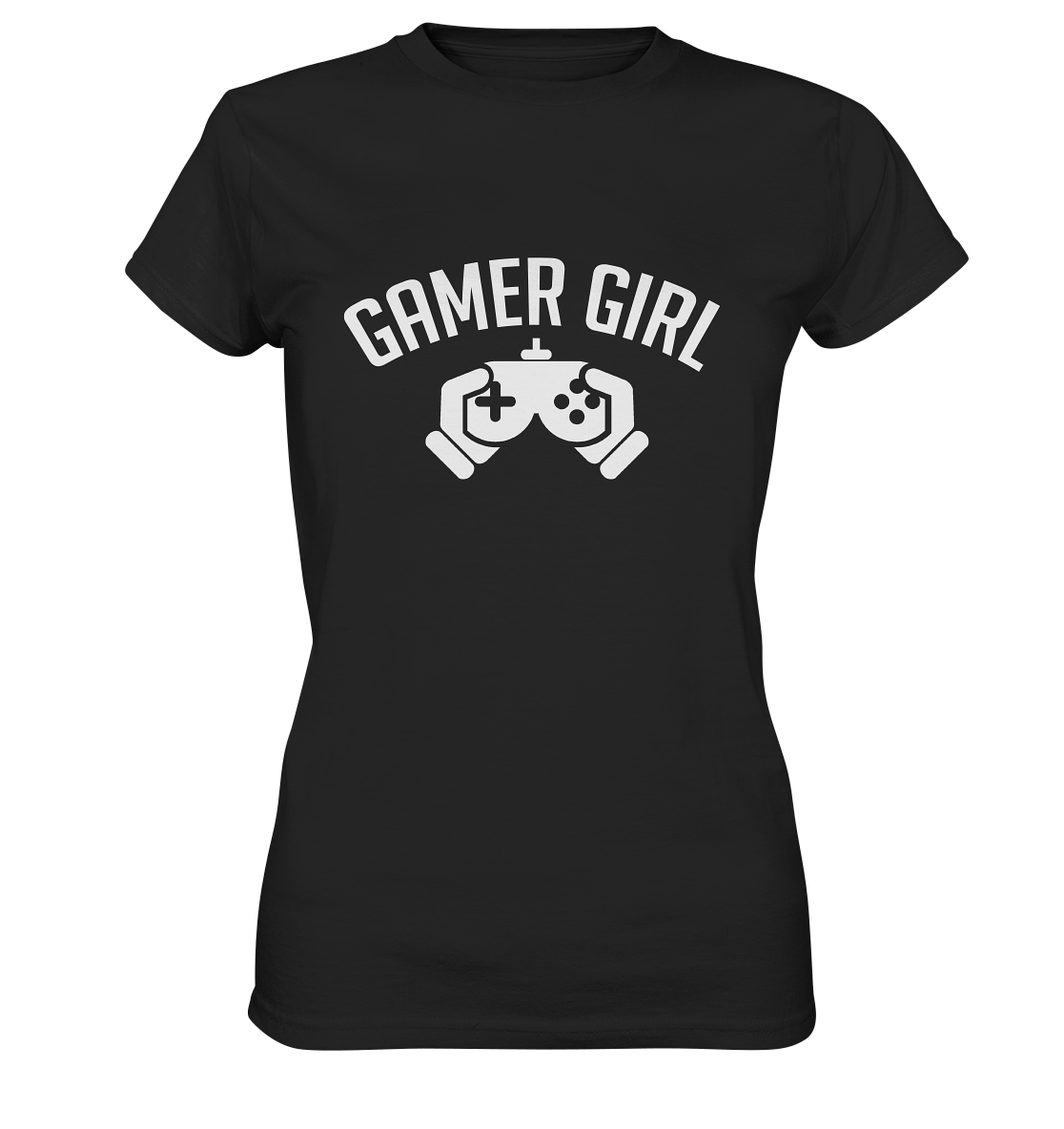 Gamer Girl. Zocker Spielekonsole - Ladies Premium Shirt