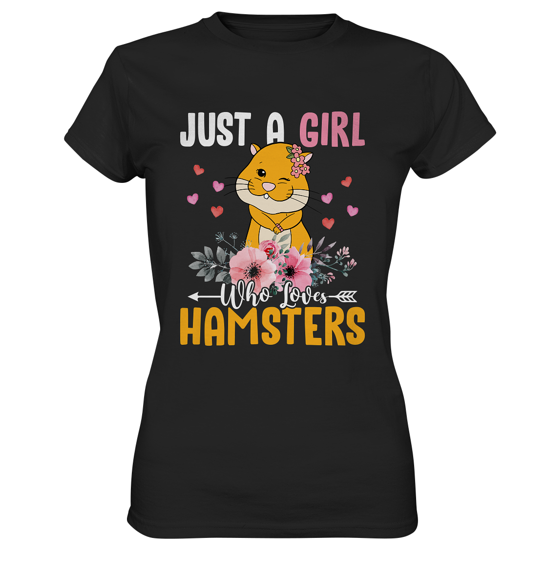 Just a girl who loves hamster. Kawaii - Ladies Premium Shirt