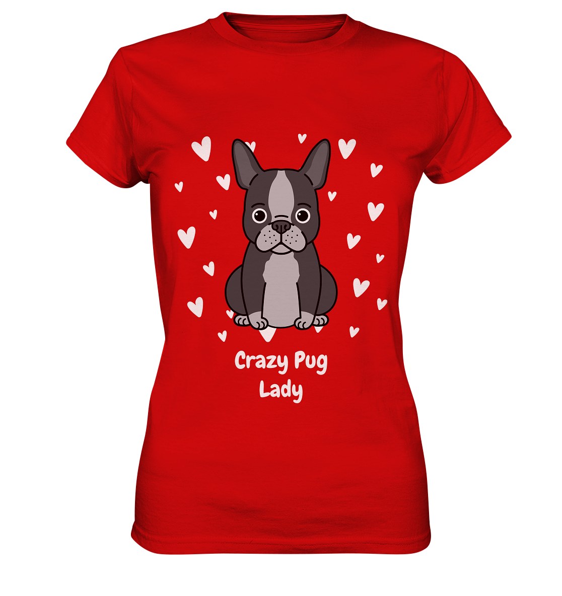 Crazy Pug Lady - Ladies Premium Shirt