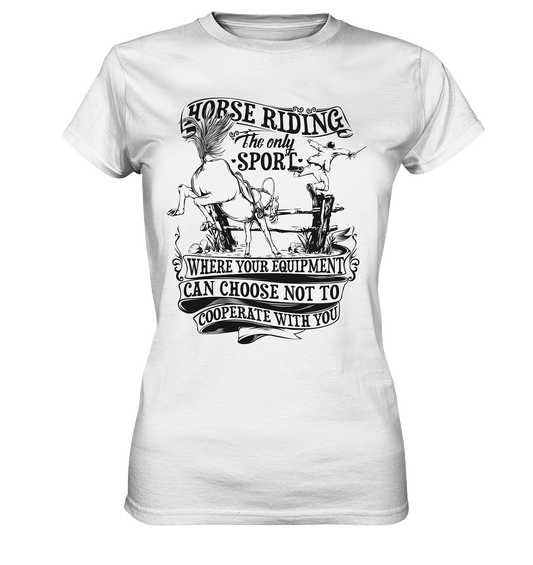 Horse Riding. Reiten Pferde Springreiten - Ladies Premium Shirt
