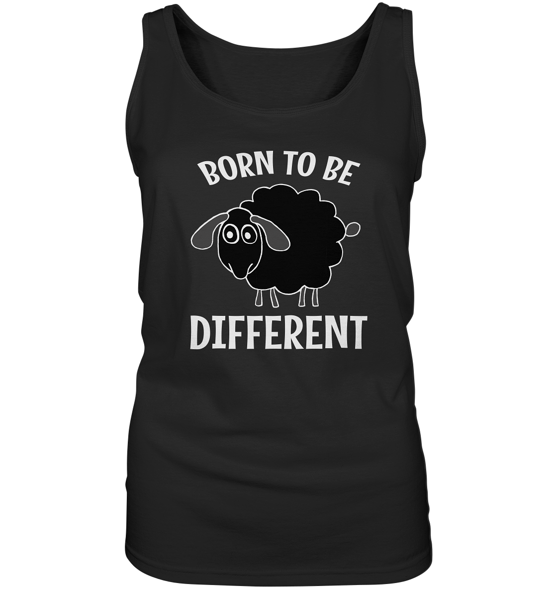 Born to be different. Schwarzes Schaf - Ladies Tank-Top