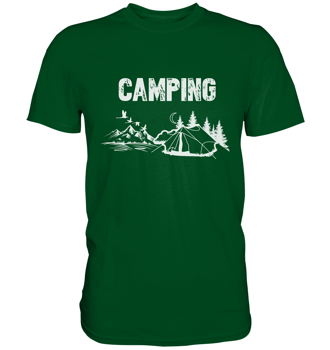 Camping. Outdoor Zelten in der Wildniss - Premium Shirt