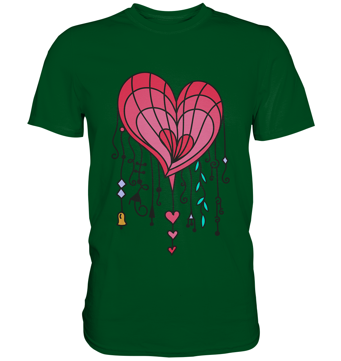 Heart Tangle Liebe - Unisex Premium Shirt
