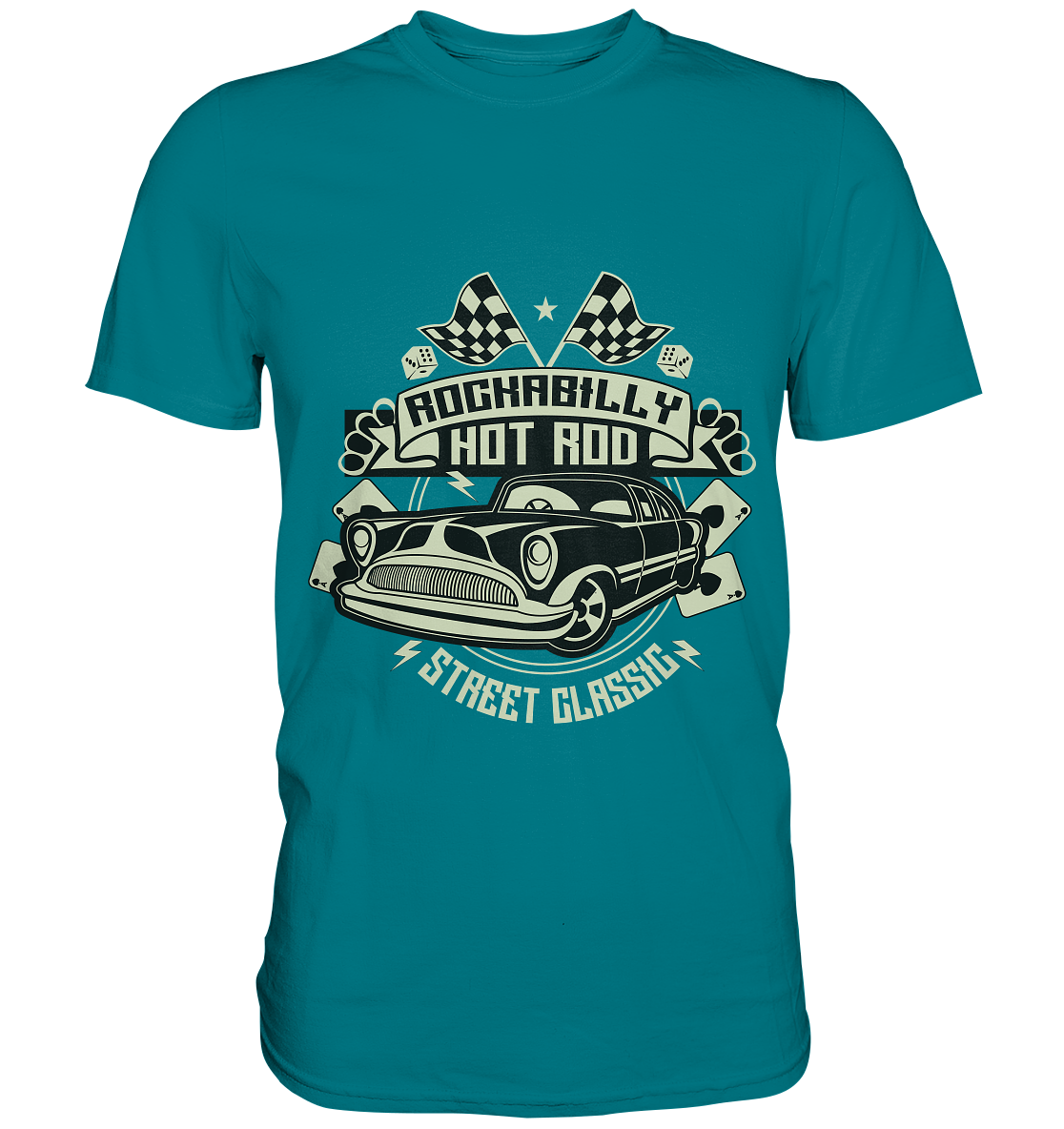 Rockabilly Hot Rod Street Classic - Unisex-Premium Shirt